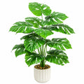 Plante Artificielle Monstera 90cm avec Cache-Pot en Céramique