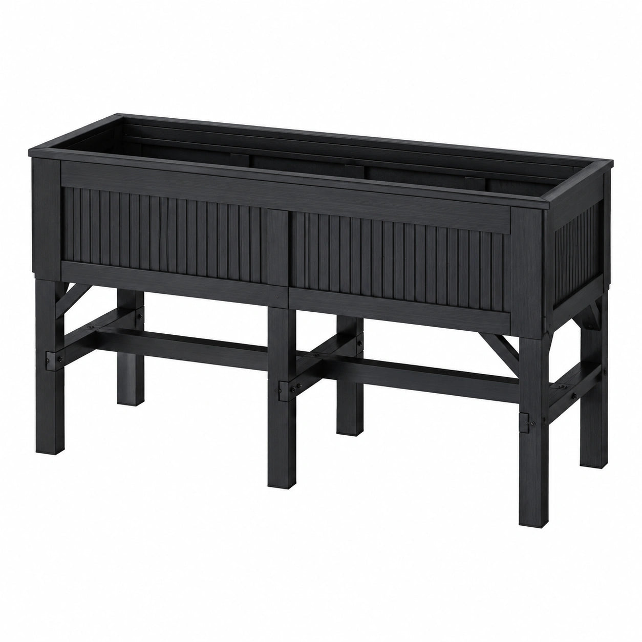 Jardinière surélevée extérieure noire
