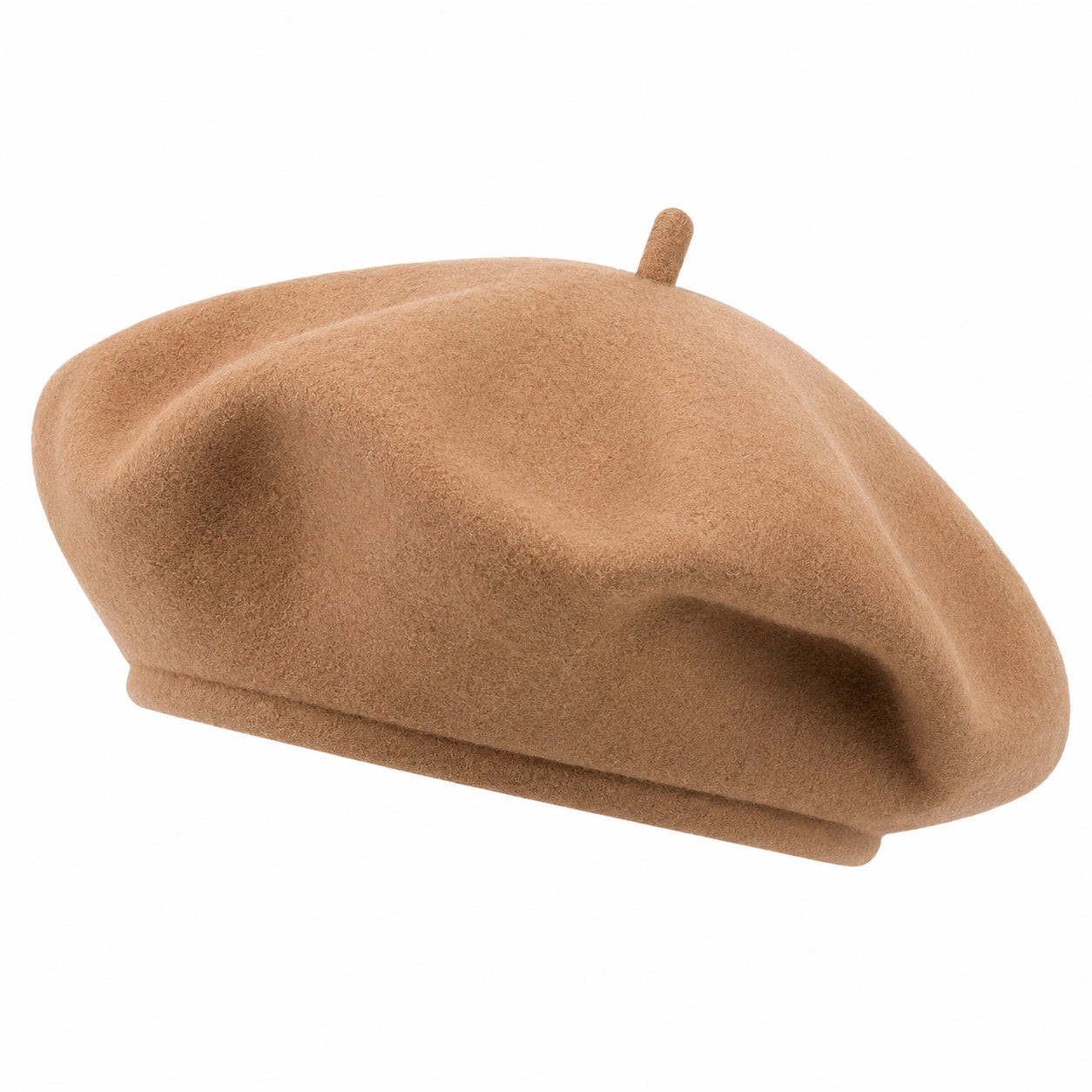 Béret classique beige pour adulte
