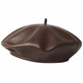 Béret classique marron pour adultes