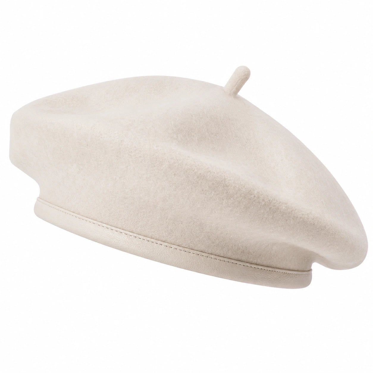 Béret Élégant Beige Unisexe pour Adultes