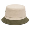 Chapeau Bob Bicolore Beige et Vert