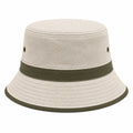Chapeau Bob Bicolore Beige et Kaki