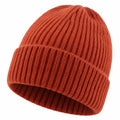 Bonnet côtelé rouge