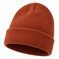 Bonnet côtelé isolant pour adultes - Couleur rouille