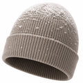 Bonnet Tricot Hiver Chaud Beige