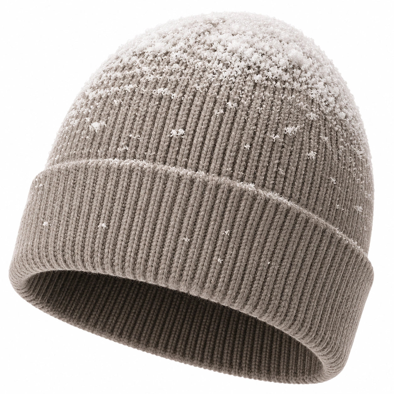 Bonnet Tricot Hiver Chaud Beige