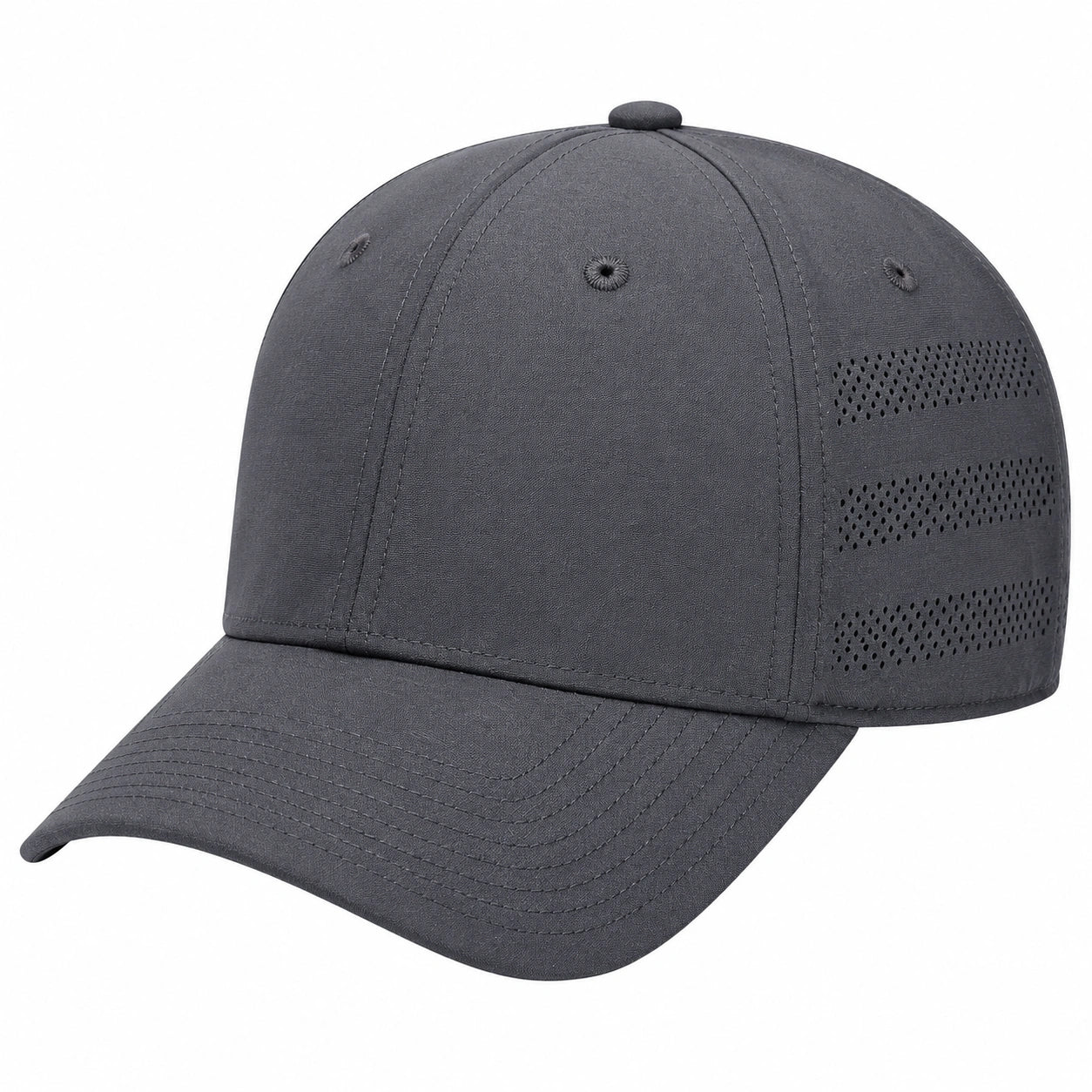 Casquette de baseball aérée gris foncé