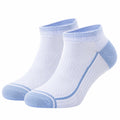 Chaussettes Basses Respirantes Blanc et Bleu pour Sport