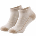 Chaussettes courtes beiges élastiques unisexes