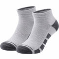 Chaussettes courtes sport respirantes gris et anthracite